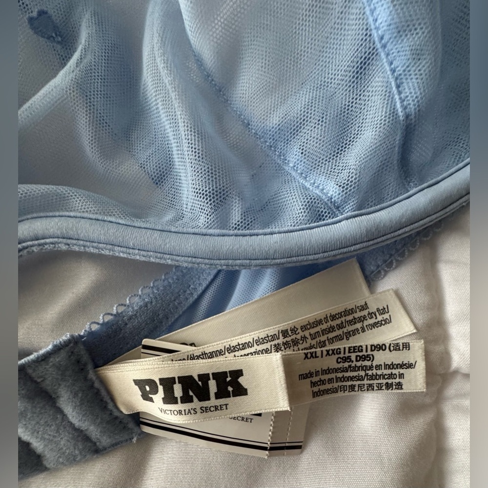 Victoria's Secret PINK Wink Unlined Scoop Bra Size XXL 
Harbor Blue - Picture 8 of 9